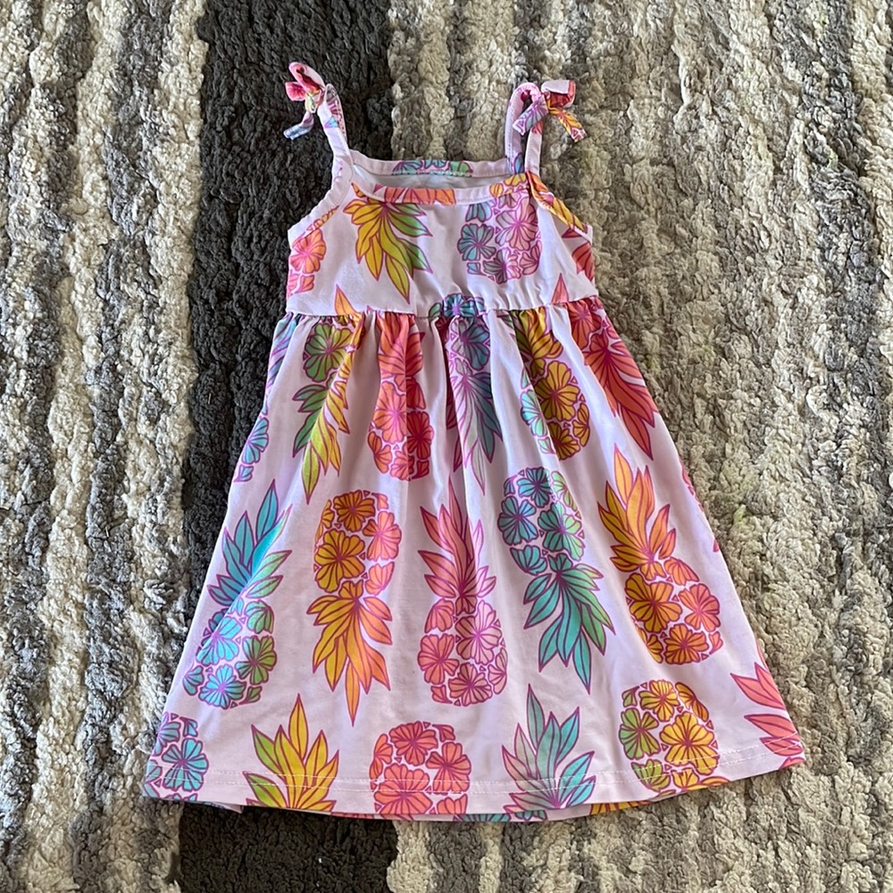 Coco Moon x Jana Lam Seaflower Pineapple Rainbow Dress 12-18 Months
